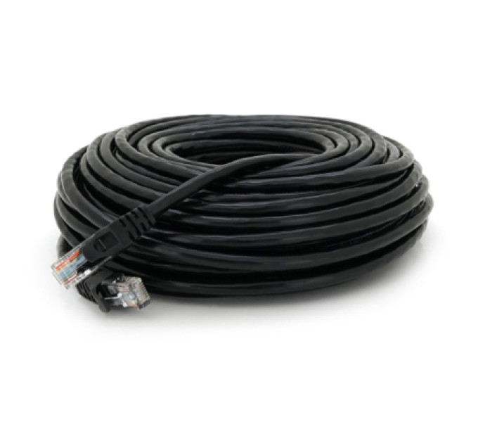 Патч-корд 25м, UTP, Cat.6, RJ45, CU, black Ritar (PCR-CU6/25BL)