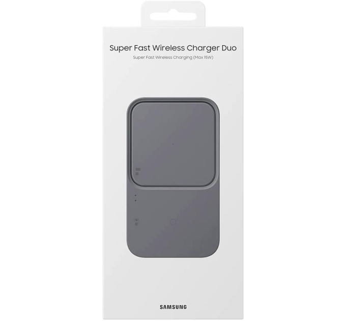 Зарядний пристрій Samsung Duo 15W Grey (EP-P5400BBEGEU)