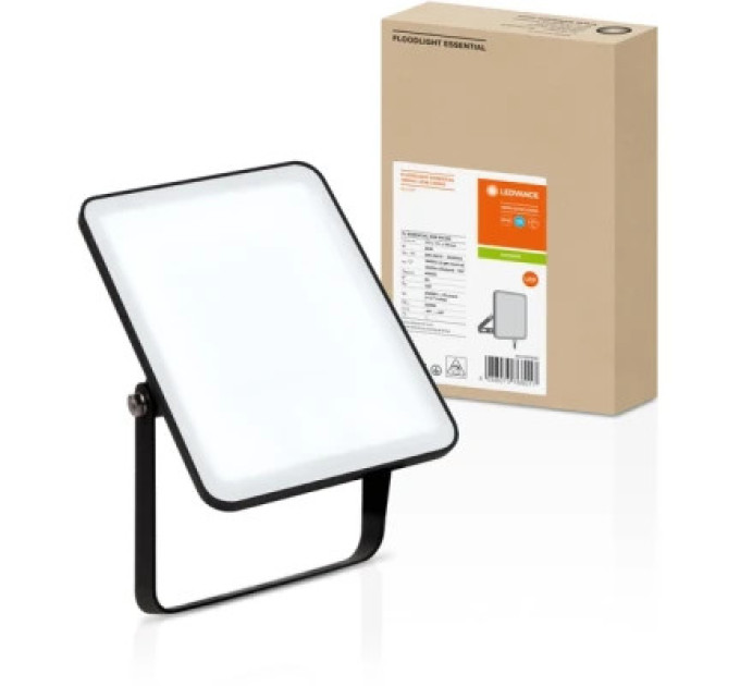 Прожектор LEDVANCE FL ESSENTIAL 20W 840 BK IP65 (4058075768017)