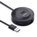 Ugreen Концентратор Ugreen 4-port 1m USB 2.0 CR106 black (20277)