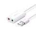 Звукова плата Ugreen US205 white (30143)