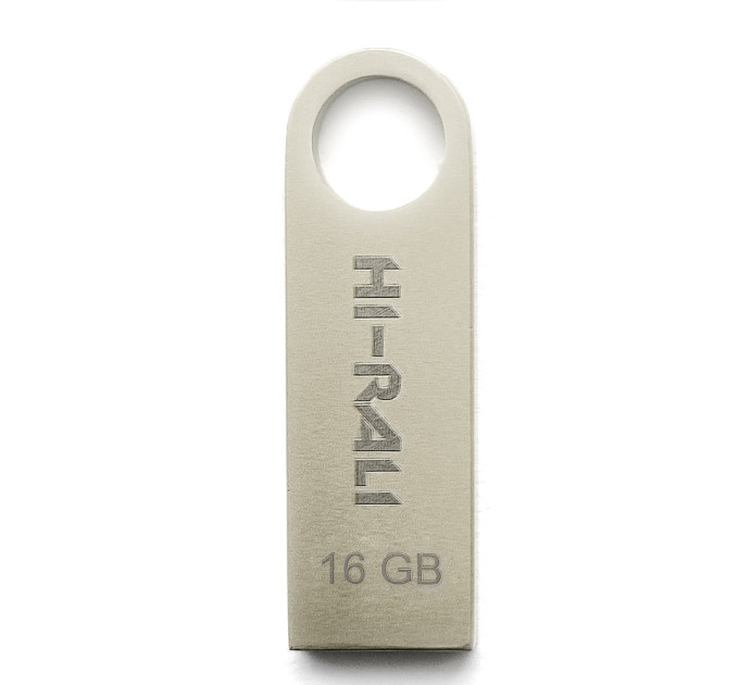 Флеш-накопичувач USB 16GB Hi-Rali Shuttle Series Silver (HI-16GBSHSL)