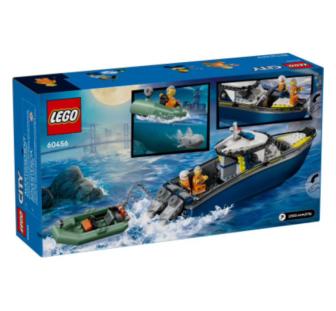 Конструктор LEGO City Переслідування на поліцейському катері (60456)