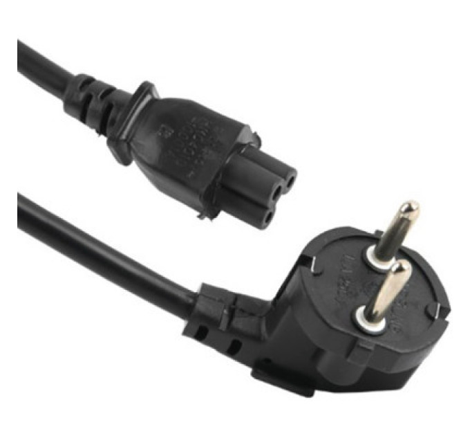 Кабель живлення C5 1.8m Schuko PC-186 CEE7/7-IEC 0.75mm Voltronic (PC-186 CEE7/7-IECC5CU18)