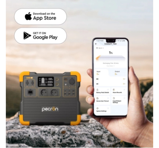 Зарядна станція Pecron 2400W 2048Wh (E2400LFP)