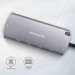 Хаб концентратор AXAGON HMC-6M2 SuperSpeed USB-C COMBO 6in1 hub, Grey