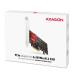 Aдаптер AXAGON PCEM2-ND PCIe 2x NVMe M.2 controller