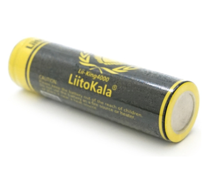 Акумулятор 18650 4000mah (3800-4000mah), 3.7V(2.75-4.2V) Liitokala (King-4000-JT)