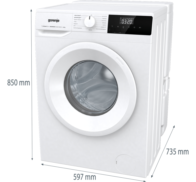 Пральна машина автоматична Gorenje WNHPI 62SCSIRV/UA (WFLP6012)