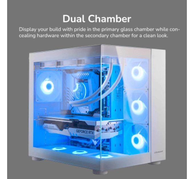 Cougar Корпус комп'ютерний Cougar FV150 RGB, білий