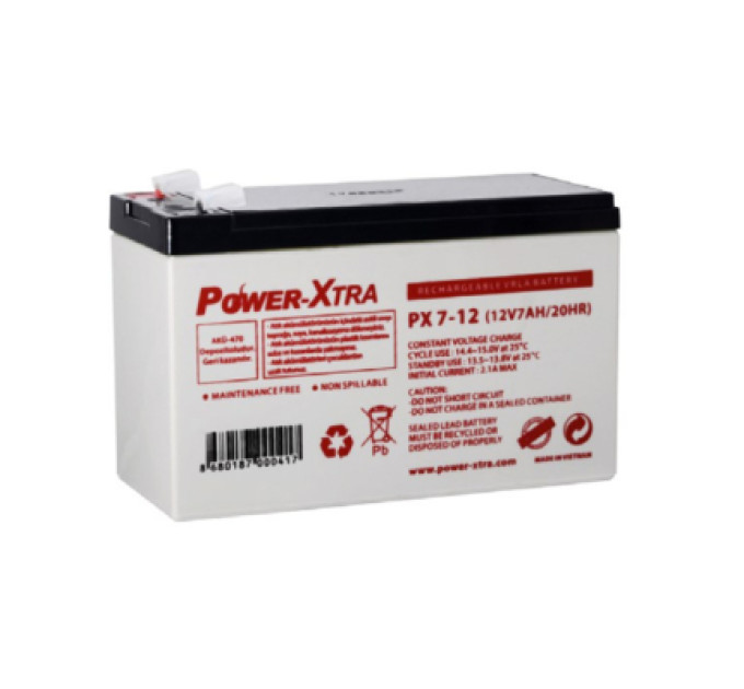 Power-Xtra Батарея до ДБЖ Power-Xtra PX7-12(28W), 12V 7Ah (PX7-12)