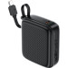 Acefast Батарея універсальна Acefast 10000mAh, 20W, PD, QC/3.0, build Type-C cable, M15, Black (6974316283973)