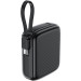 Acefast Батарея універсальна Acefast 10000mAh, 20W, PD, QC/3.0, build Type-C cable, M15, Black (6974316283973)