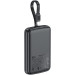 Acefast Батарея універсальна Acefast 10000mAh, 22.5W, PD, QC/3.0, build Type-C cable, M13, Black (6974316283959)