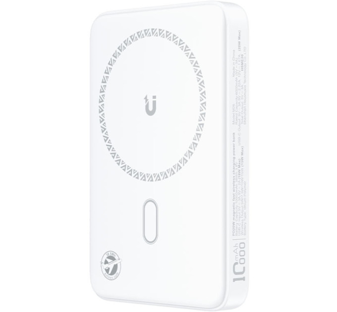 Acefast Батарея універсальна Acefast Magnetic Wireless 10000mAh, 20W, PD, QC/3.0, QI 15W, M26, White (6974316285212)