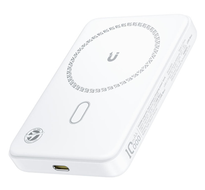 Acefast Батарея універсальна Acefast Magnetic Wireless 10000mAh, 20W, PD, QC/3.0, QI 15W, M26, White (6974316285212)