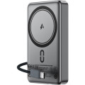 Acefast Батарея універсальна Acefast Magnetic Wireless 10000mAh, 22.5W, PD, QC/3.0, QI 15W, M18, Black (6974316284017)