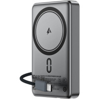 Батарея універсальна Acefast Magnetic Wireless 10000mAh, 22.5W, PD, QC/3.0, QI 15W, M18, Black (6974316284017)