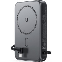 Батарея універсальна Acefast Magnetic Wireless 10000mAh, 22.5W, PD, QC/3.0, QI 15W, M24, Metal Gray (6974316284871)