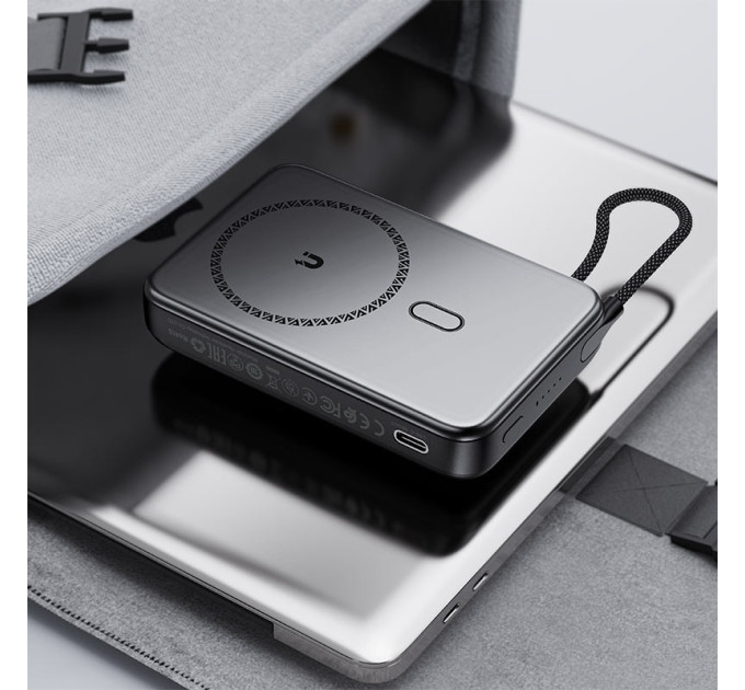 Acefast Батарея універсальна Acefast Magnetic Wireless 10000mAh, 22.5W, PD, QC/3.0, QI 15W, M24, Metal Gray (6974316284871)