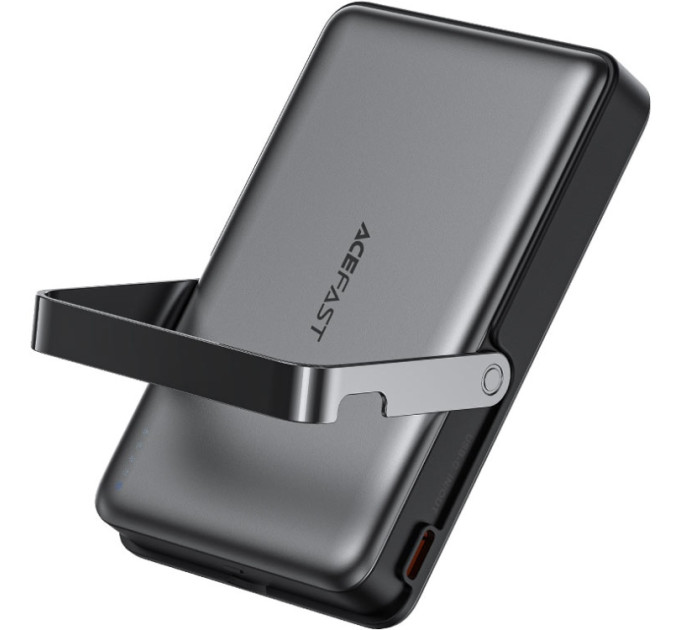 Acefast Батарея універсальна Acefast Magnetic Wireless 10000mAh, 22.5W, PD, QC/3.0, QI 15W, with holder M17, Black (6974316284000)