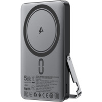 Батарея універсальна Acefast Magnetic Wireless 5000mAh, 18W, PD, QC/3.0, with holder M16, Black (6974316283997)