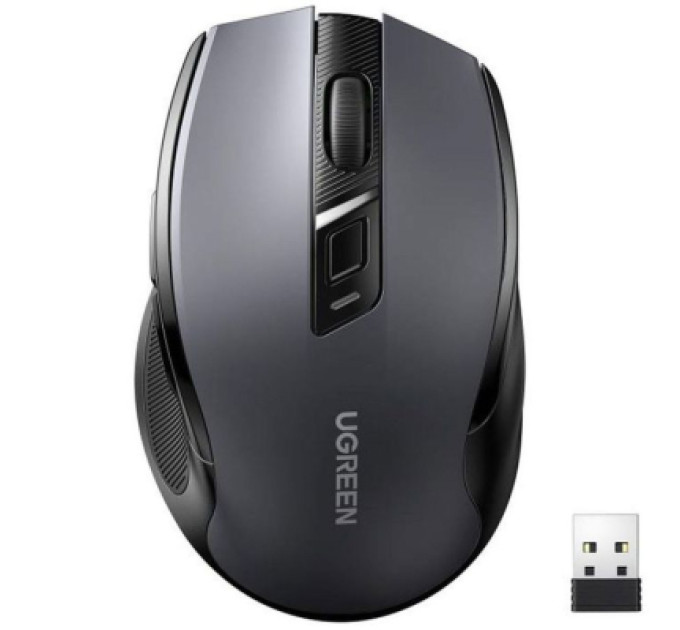 Ugreen Мишка Ugreen Ergonomic Wireless Grey (90855)