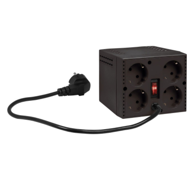 Defender Стабілізатор напруги Defender AVR Premium 1500 600W, 4 розетки, Black (99060)