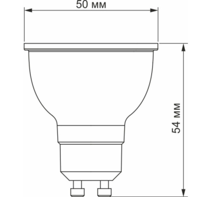 Videx Лампочка Videx LED MR16еD 6W GU10 4100K дімерна (VL-MR16еD-06104)