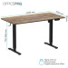 OfficePro Комп'ютерний стіл OfficePro ODE1470DW Dark Wood/Black (ODE1470DW)