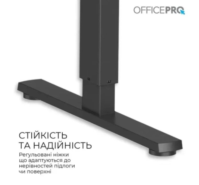 OfficePro Комп'ютерний стіл OfficePro ODE1470DW Dark Wood/Black (ODE1470DW)