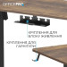 OfficePro Комп'ютерний стіл OfficePro ODE1470DW Dark Wood/Black (ODE1470DW)