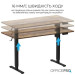 OfficePro Комп'ютерний стіл OfficePro ODE1470DW Dark Wood/Black (ODE1470DW)