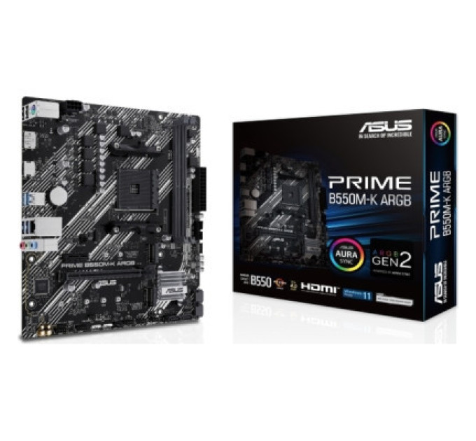 ASUS Материнська плата ASUS PRIME B550M-K ARGB
