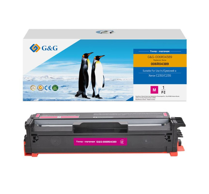 G&G Картридж G&G для Xerox C230/C235 Magenta (1500 стор)
