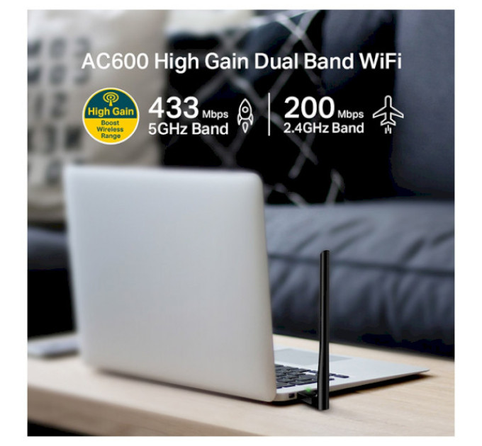 TP-Link Безпровідний Wi-Fi адаптер  TP-LINK Archer T2U Plus