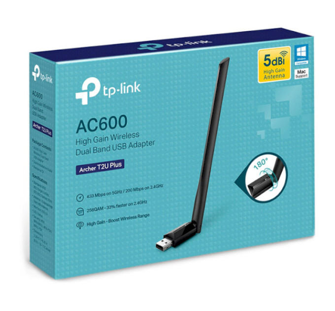 TP-Link Безпровідний Wi-Fi адаптер  TP-LINK Archer T2U Plus