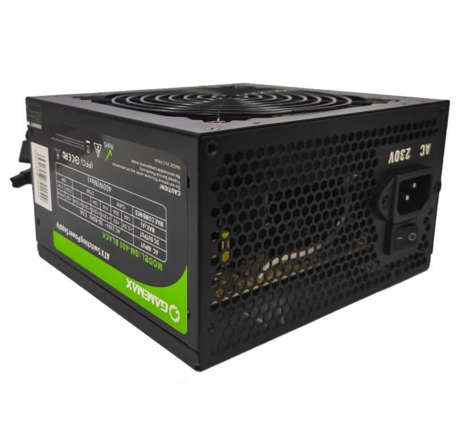 Блок живлення  GameMax GM-400 Black (400 Вт) 120мм