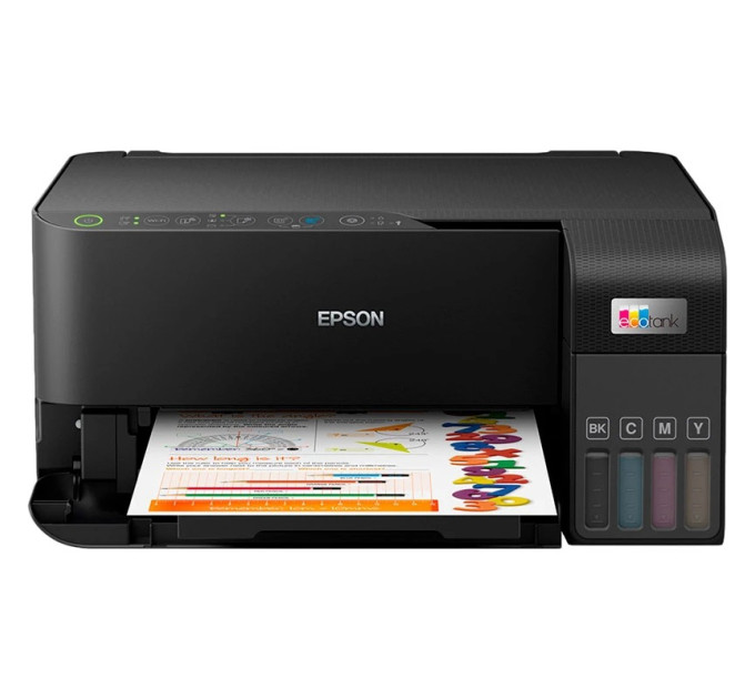 Багатофункціональний пристрій Epson EcoTank L3550 33_20 ppm USB Wi-Fi 4 inks C11CK59404