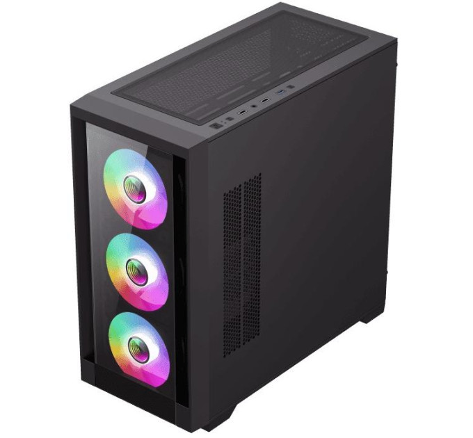 Корпус  Gamemax Defender TG Black with window