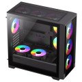 Корпус  Gamemax Defender TG Black with window