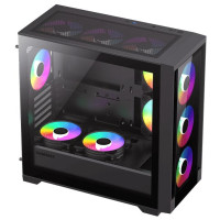 Корпус  Gamemax Defender TG Black with window