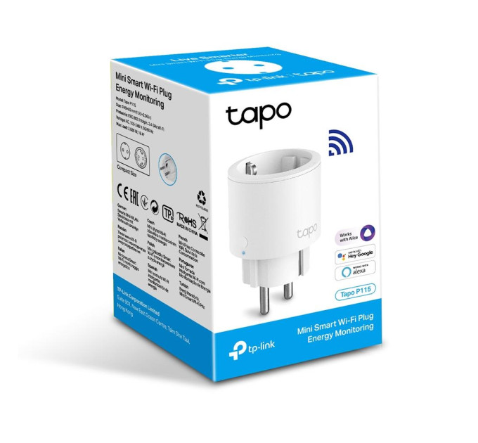 TP-Link Розумна розетка TP-Link, TP-LINK Tapo P115(1-pack)