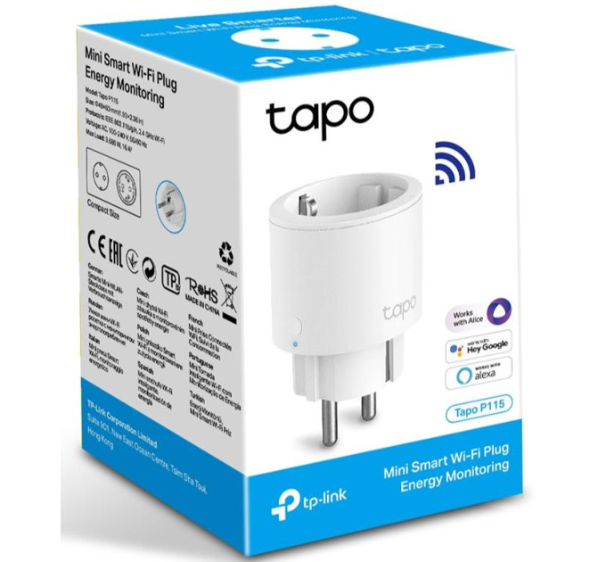 TP-Link Розумна розетка TP-Link, TP-LINK Tapo P115(1-pack)