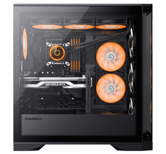 Корпус  Gamemax Leader TG Black with window