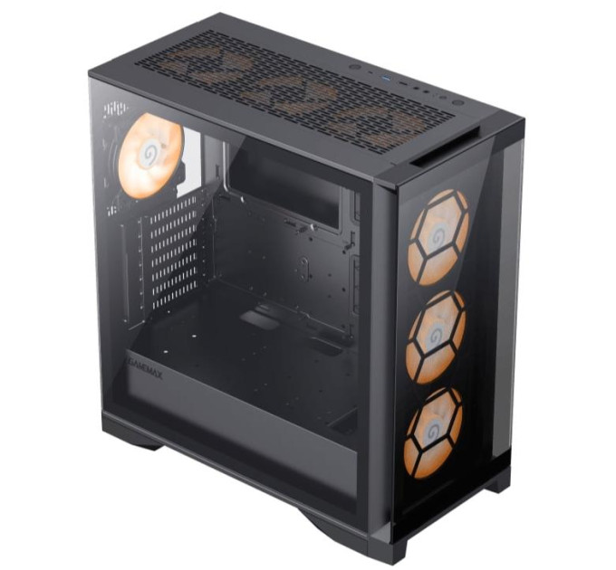 Корпус  Gamemax Leader TG Black with window