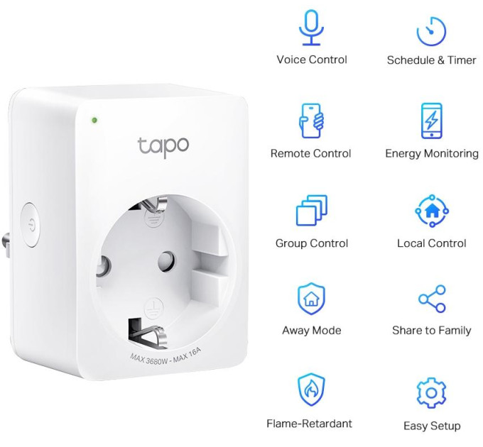 TP-Link Розумна розетка  TP-Link Tapo P110 (2-pack)