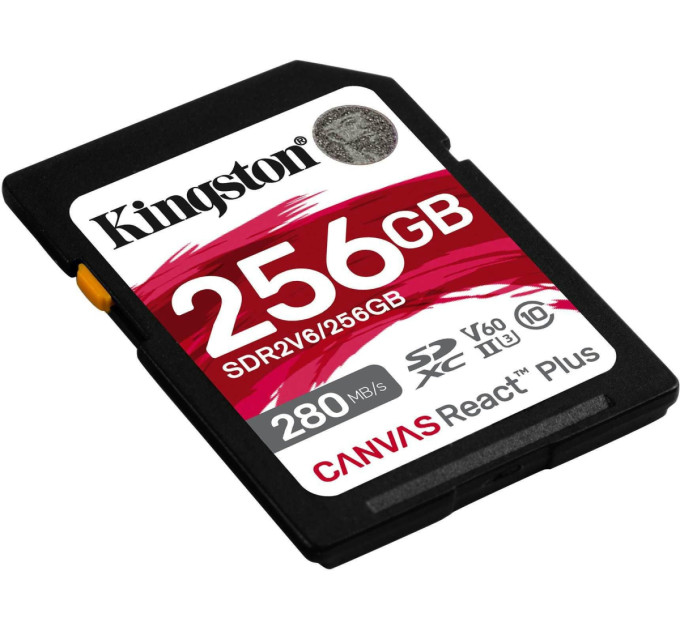 Карта пам'яті  Kingston SD  256GB C10 UHS-II U3 R280/W150MB/s SDR2V6/256GB