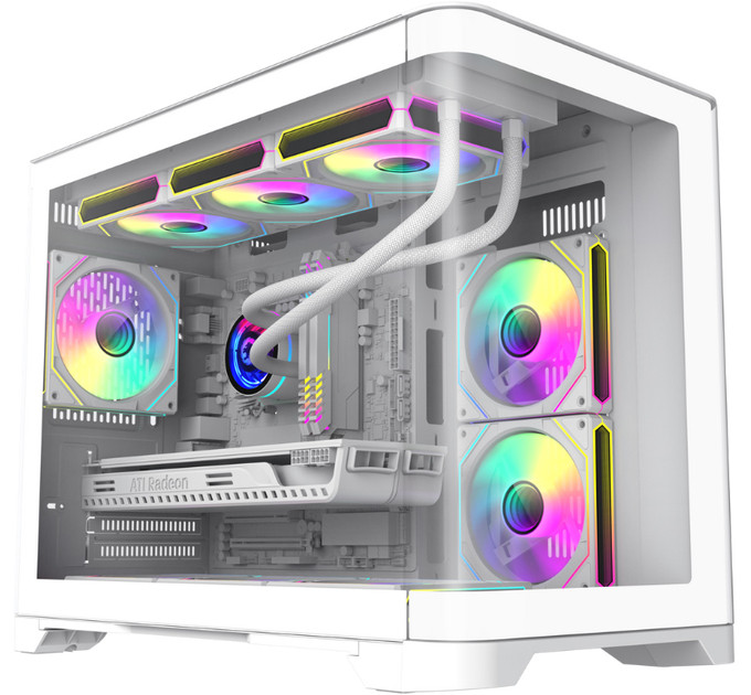 Корпус  Gamemax HYPE-M White with window