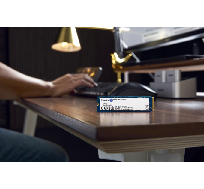 Kingston SSD накопичувач Kingston 1TB M.2 NVMe NV3 M.2 2280 PCIe Gen4.0 x4 (SNV3S/1000G)